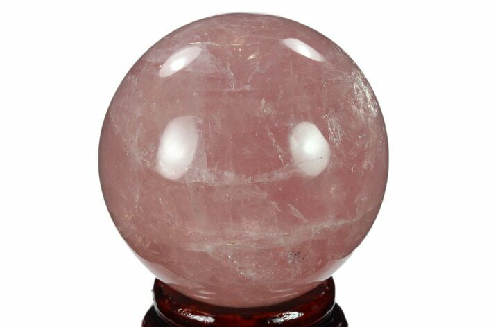 Polished Rose Quartz Sphere - Madagascar #133797